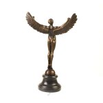Bronzeskulptur Bronzefigur Griechische Mythologie Ikarus Ikaros Angel
