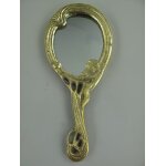 Handspiegel Dame Messing L 16x7 cm