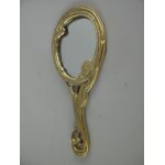 Handspiegel Dame Messing L 16x7 cm