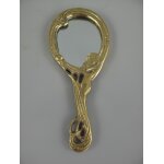 Handspiegel Dame Messing L 16x7 cm