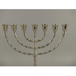 Kerzenleuchter Kerzenständer Kerzenhalter Davidleuchter Metall vernickelt #39725