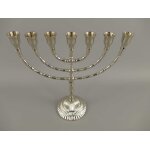 Kerzenleuchter Kerzenständer Kerzenhalter Davidleuchter Metall vernickelt #39725