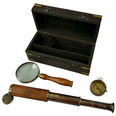Nautik-Set Messing