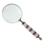 Leselupe Handlupe Vergrößerungsglas vernickelt #39797