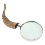 Leselupe Handlupe Vergrößerungsglas Glas vernickelt #39801