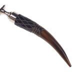 Leselupe Handlupe Vergrößerungsglas Bein Vernickelt D 5-L 17 cm