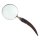 Leselupe Handlupe Vergrößerungsglas Bein Vernickelt D 5-L 17 cm