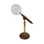 Leselupe Handlupe Vergrößerungsglas Messing...
