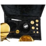 Goldwaage 50 Gramm Gewichte mit Lederbox