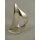 Figur Skulptur Vernickelt Segelboot H 30 cm