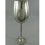 Weinkühler auf Fuss vernickelt H 62 cm