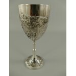 Weinbecher Versilbert H 23 cm