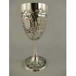 Weinbecher Versilbert H 18 cm