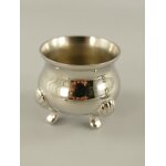 Milch & Zucker Mit Tablett Vernickelt 2cc H 8 cm