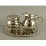 Milch & Zucker Set vernickelt