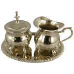 Milch & Zucker Set vernickelt