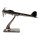 Aluminium Figur Skulptur Flugzeug vernickelt L 19x23 cm