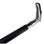 Gehstock Wanderstock Spazierstock Flanierstock Holz vernickelt Vogel Adler