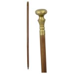 Gehstock Wanderstock Spazierstock Flanierstock Messing...