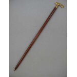 Gehstock Wanderstock Spazierstock Flanierstock Holz Messing poliert Baum