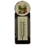 Eisen Termometer Antik-Stil Blumen H 39x11 cm