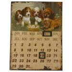 Jahreskalender Antik-Stil Eisen H 33x25 cm