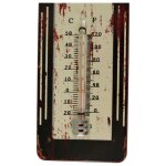 Eisen Thermometer Antik-Stil Motor Sport H 29x10 cm