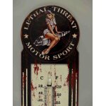Eisen Thermometer Antik-Stil Motor Sport H 29x10 cm