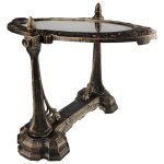 Kippspiegel Verbandsspiegel rustikal braun H 45 cm Gusseisen