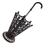 Gusseisen Regenschirmständer rustikal braun H 65 cm