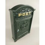 Wandbriefkasten Postkasten Briefkasten Aluminium Grün