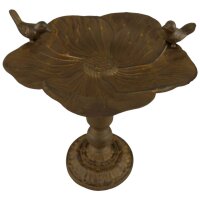 Vogeltränke Futterstelle Vogelbad Eisen Braun...