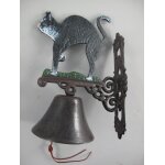 Wandglocke Türglocke Türklopfer Gusseisen Katze