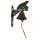 Wandglocke Türglocke Türklopfer Figürchen Gusseisen Frosch H 40 cm