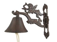 Wandglocke Türglocke Türklopfer Gusseisen Engel...