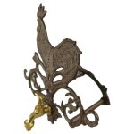 Skulptur Figur Gusseisen Hahn Garten