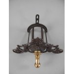 Schlauchhalter Gartenschlauchhalter Garten Gusseisen Braun rustikal #41478