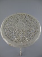 Eisen Blumentisch Antik-Stil weiß H 72-D 36 cm