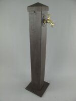 Aluminium Wassersäule Zapfsäule Eckig rustikal...