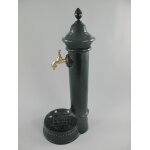 Aluminium Wassersäule Zapfsäule Rund grün...