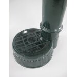 Aluminium Wassersäule Zapfsäule Rund grün Messing-Hahn H 75 cm