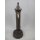 Zapfsäule Rund Alu. rustikal braun Messing Hahn H 75 cm