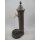 Zapfsäule Rund Alu. rustikal braun Messing Hahn H 75 cm