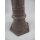Zapfsäule Rund Aluminium rustikal braun Messing Hahn H 97x23 cm