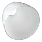 Lampenschirm Ersatzglas Ersatzschirm Glasschirm Glas weiß #41949