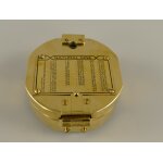 Peilkompass Messing Holzbox Kompass D 8 cm