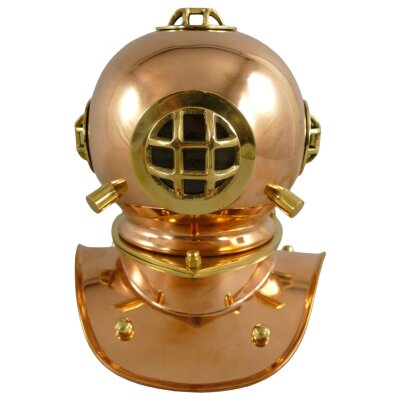 Taucherhelm Kupfer H 20 cm