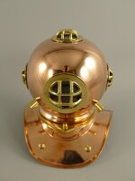 Taucherhelm Kupfer H 20 cm