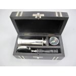 Nautik Set Vernickelt Holzdose L 18 cm