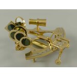 Sextant Maritim Nautik Deko Zubehör Messing #42776